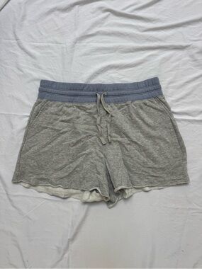Splendid Gray Lounge Shorts with Blue Waistband